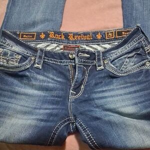 Rock Revival Women's Dark Blue Boot Cut Jeans